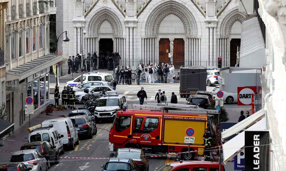 Nice: Esfaqueamento no interior de uma igreja deixa três mortos