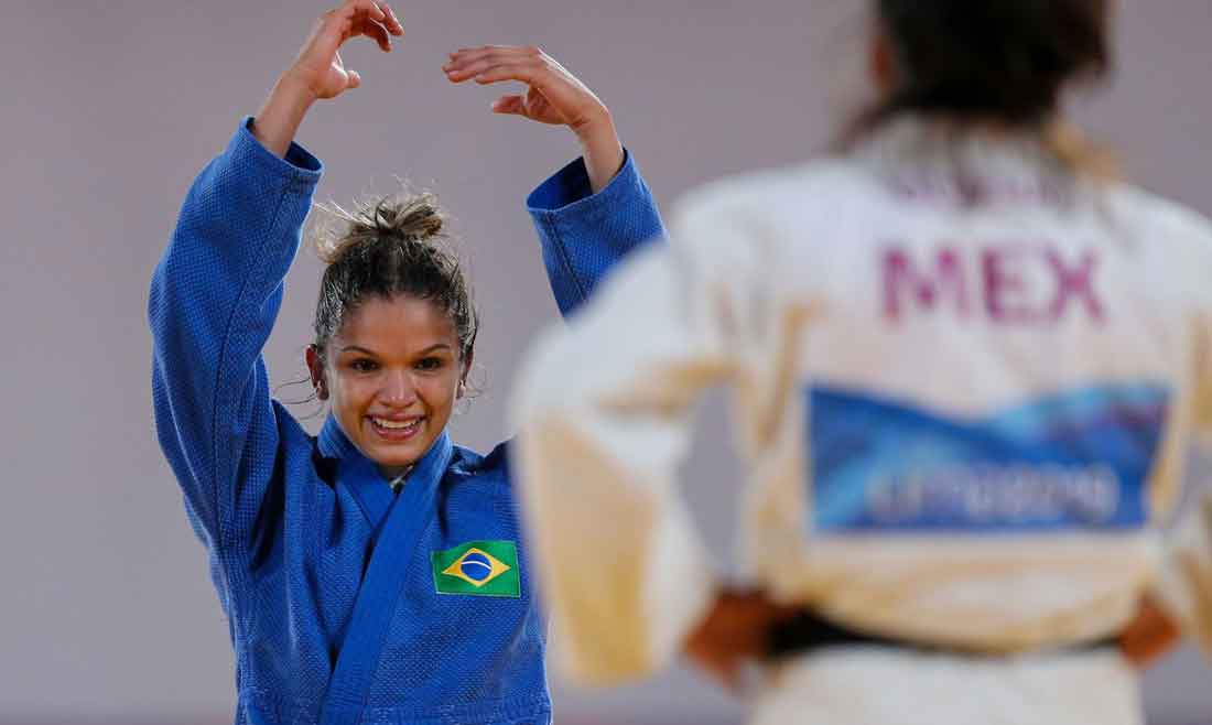 Com três campeões, Brasil vai sete vezes ao pódio no Pan de judô
