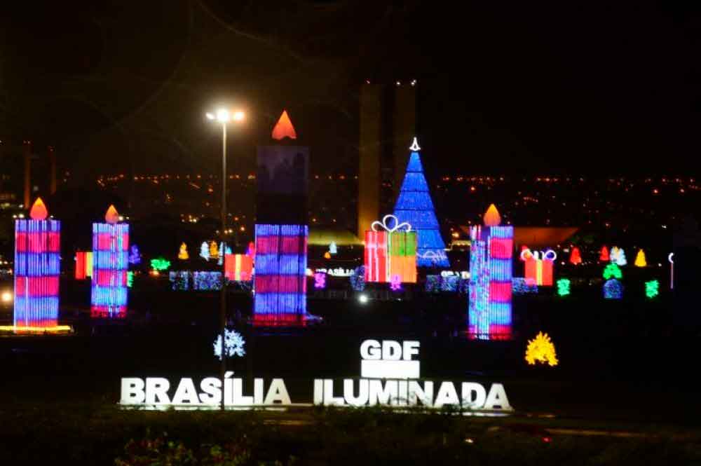 Brasília Iluminada segue até o dia 17 de janeiro