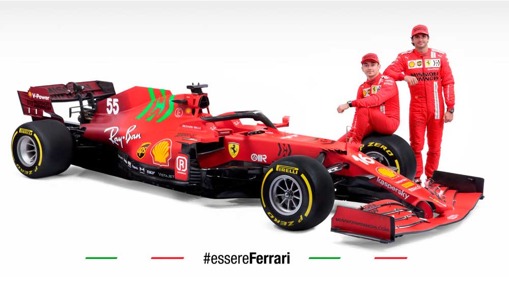 F1 – Ferrari apresenta seu SF21 para a temporada 2021
