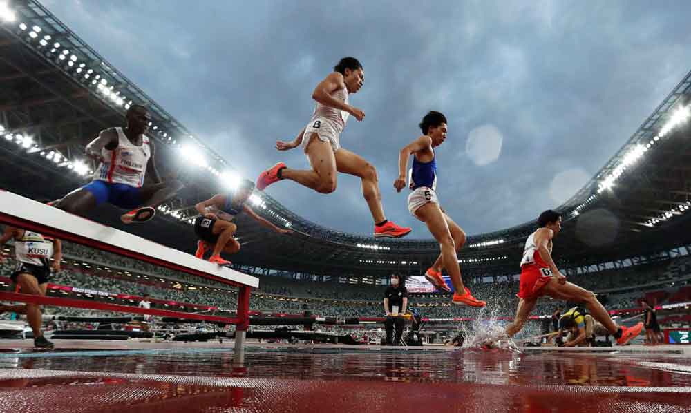 Estádio Olímpico de Tóquio sedia evento-teste de atletismo sem torcida