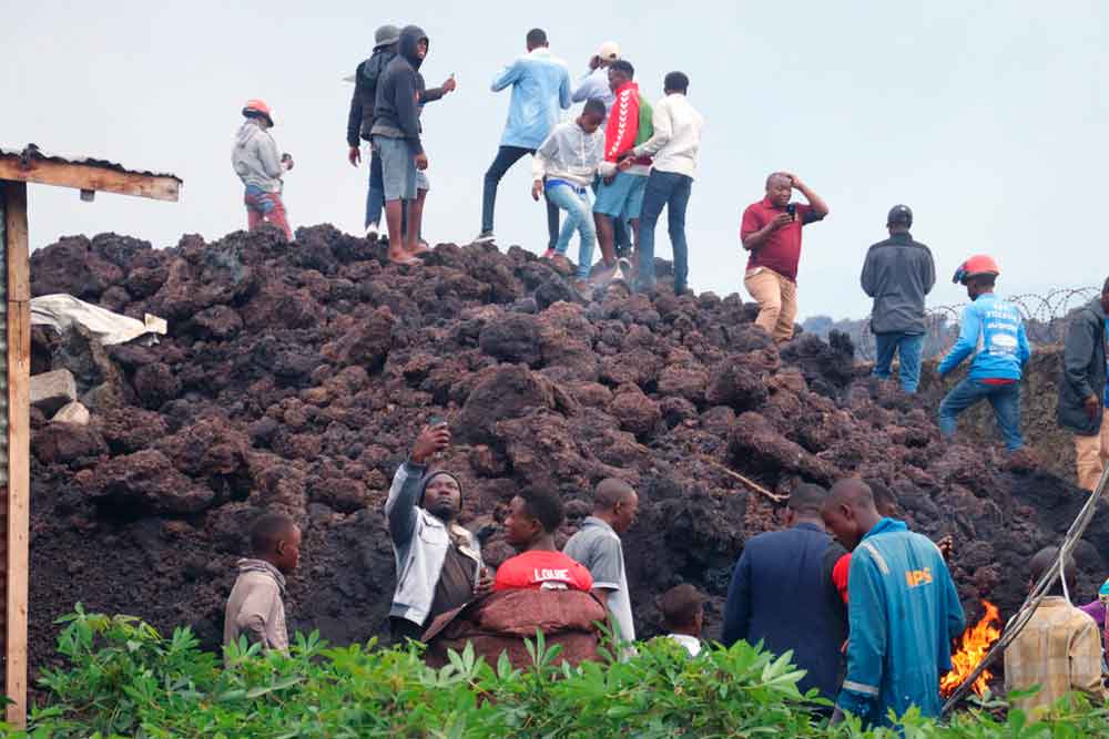 Erupção na República Democrática do Congo deixa mortos e desabrigados; lava do vulcão chegou a vilarejos