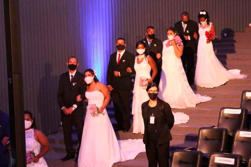 38 casais disseram sim ao amor no Casamento Comunitário da Sejus