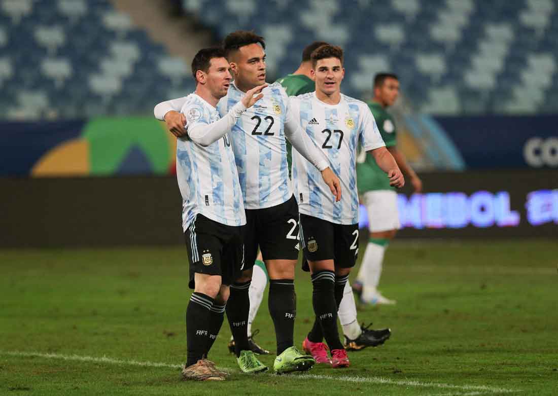Copa América: Com show de Messi, Argentina goleia Bolívia por 4 a 1