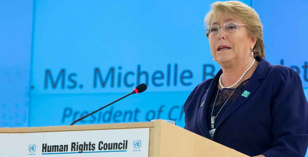Bachelet pede ação unificada diante de violações de direitos humanos