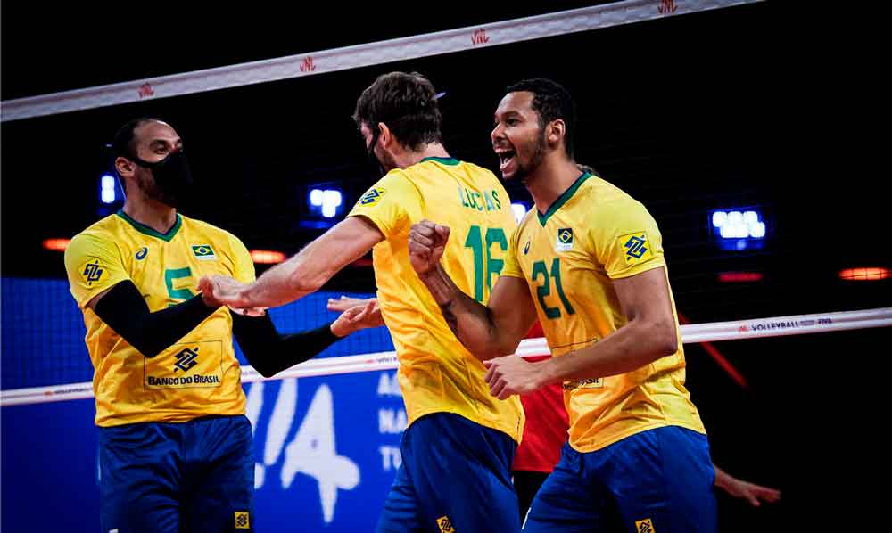 Já classificado, Brasil perde para Rússia na Liga das Nações de vôlei