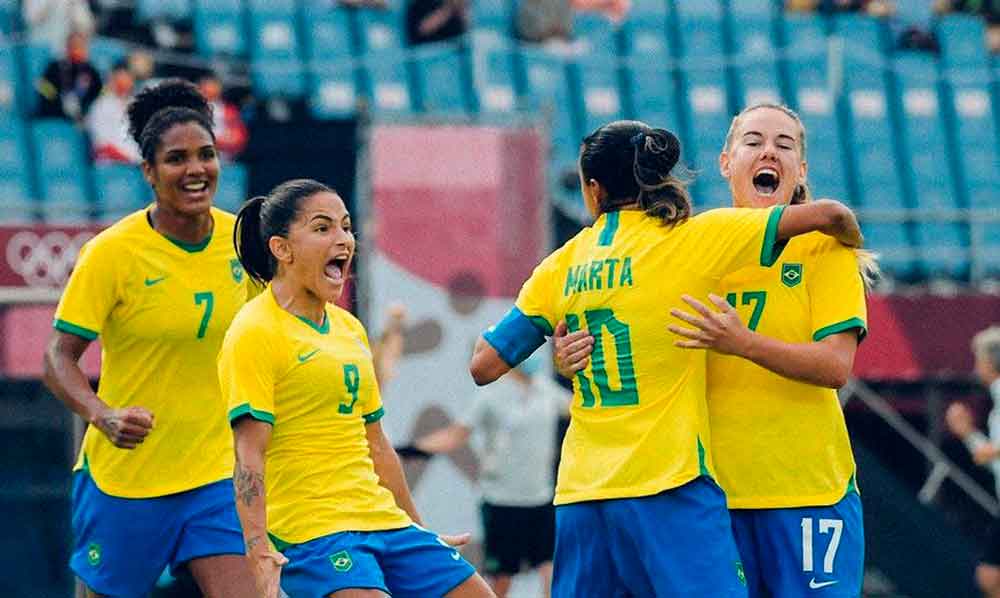 Seleção feminina goleia China na estreia do Brasil na Olimpíada