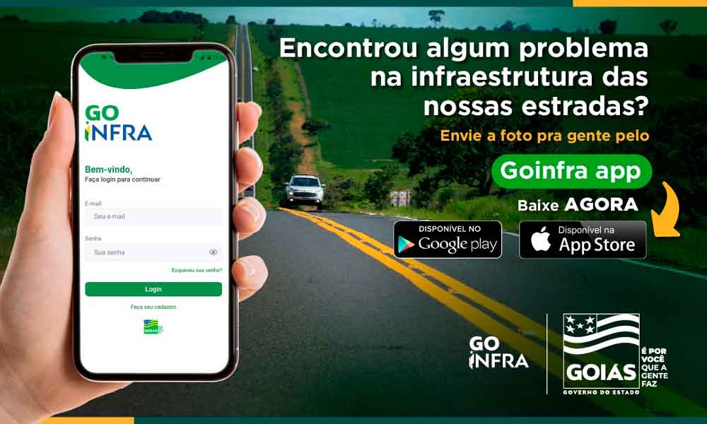 Goiás: GoInfra App já está disponível nos Google Play e Apple Store