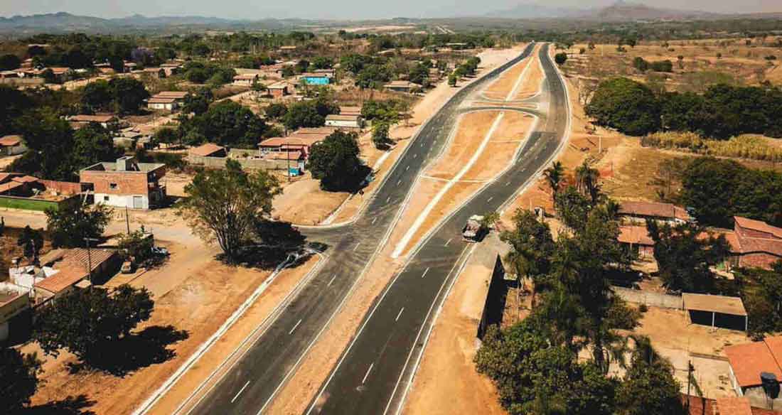 Governo Federal entrega 96km em importante rodovia para mineração e agropecuária de Goiás