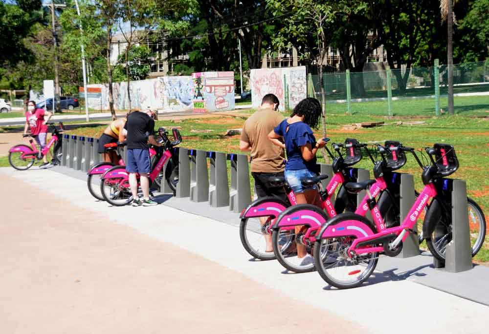 Bicicletas compartilhadas caem no gosto da população do DF