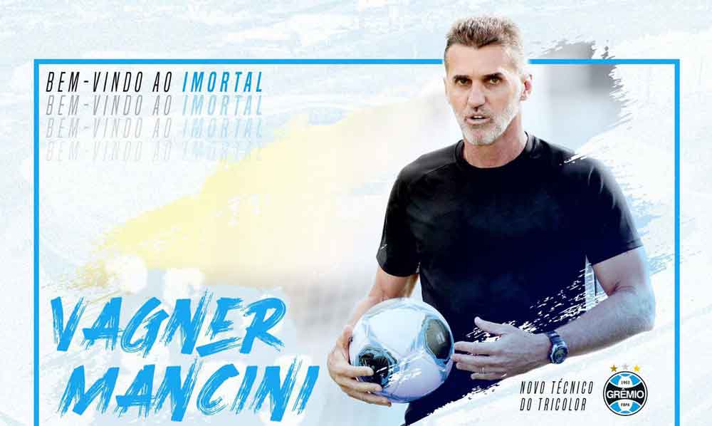 Grêmio anuncia Vagner Mancini como novo treinador