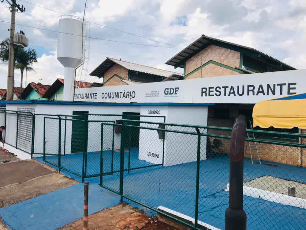 Restaurante Comunitário de Santa Maria em manutenção