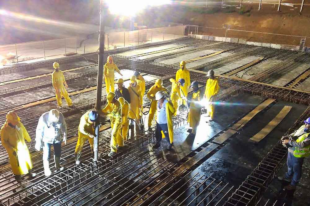 Trabalho noturno garante ritmo de obras do Túnel de Taguatinga