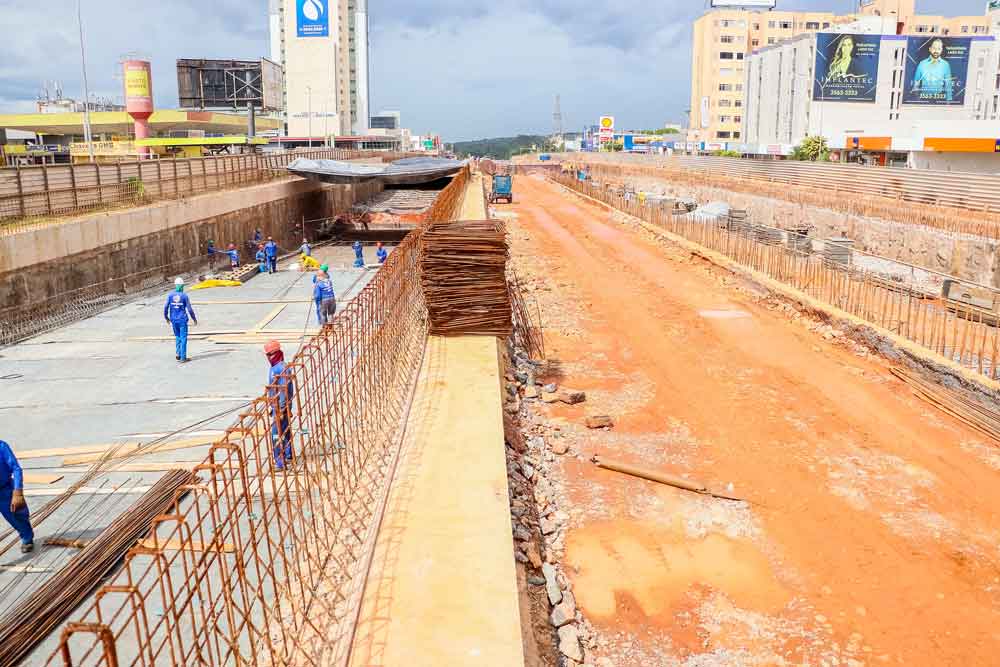 Túnel de Taguatinga chega ao fim do ano com 60% executados