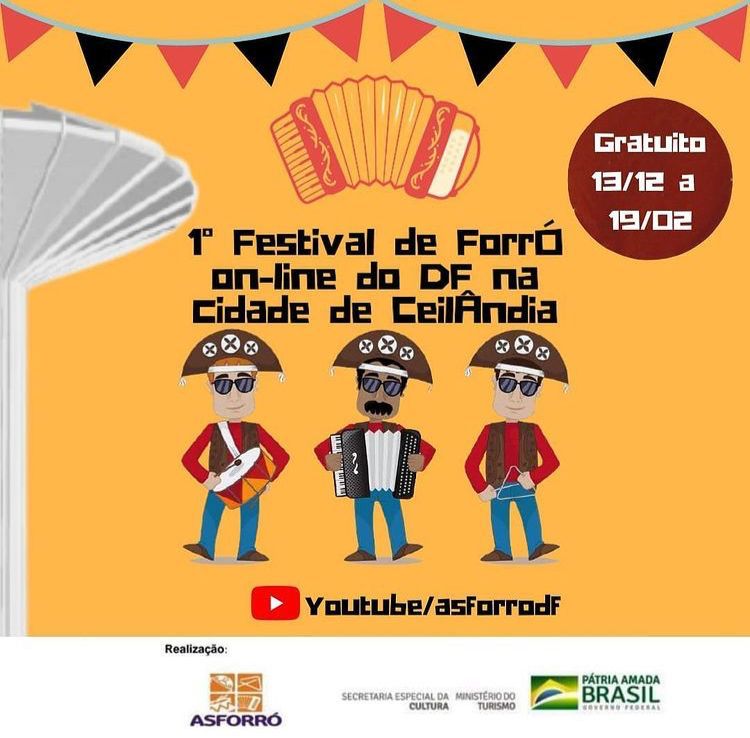 1º Festival de Forró Online do Distrito Federal na Cidade de Ceilândia estreia com programação intensa