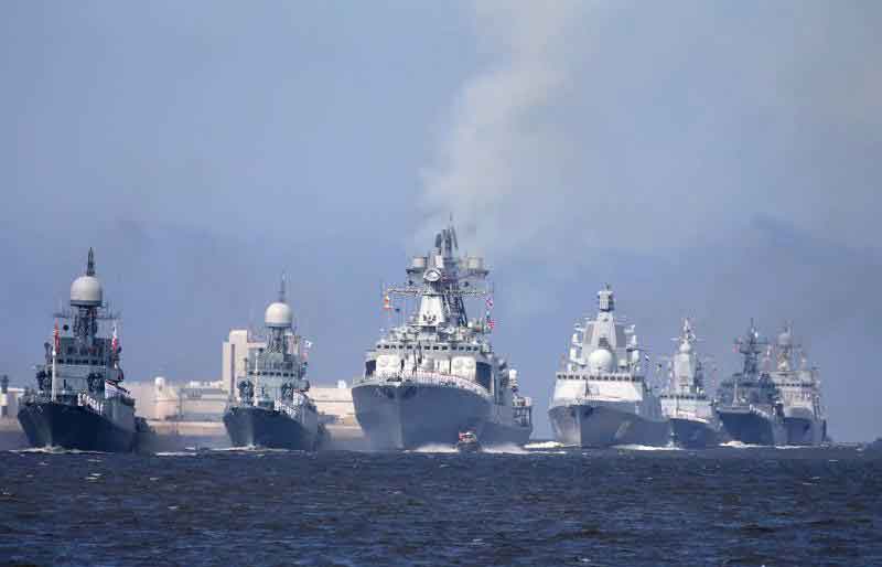 Rússia realizará grandes exercícios navais com todas as suas frotas