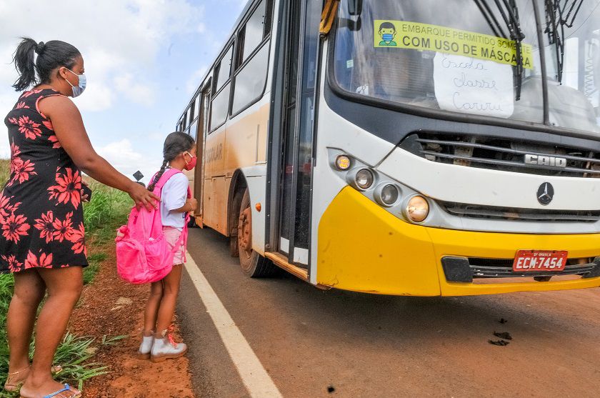 Asfalto na zona rural do DF