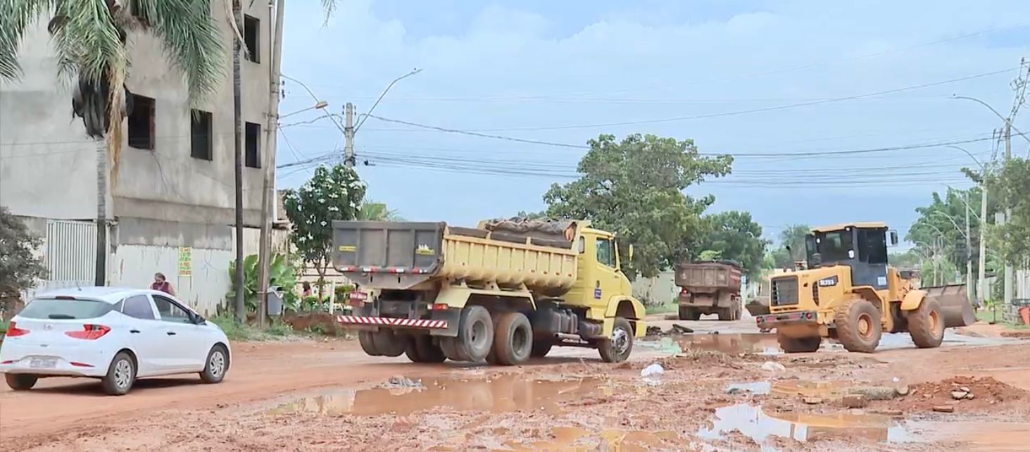 GDF tenta amenizar os estragos das chuvas em Vicente Pires