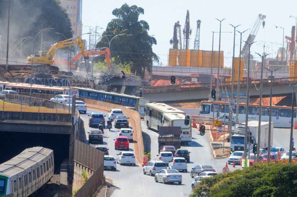 Início da fase externa da obra do túnel vai liberar viaduto da Samdu