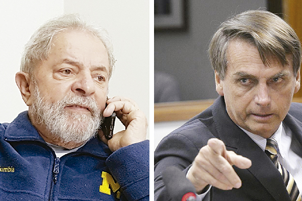Diferença entre Bolsonaro e Lula cai de 11 para 8 pontos, diz pesquisa