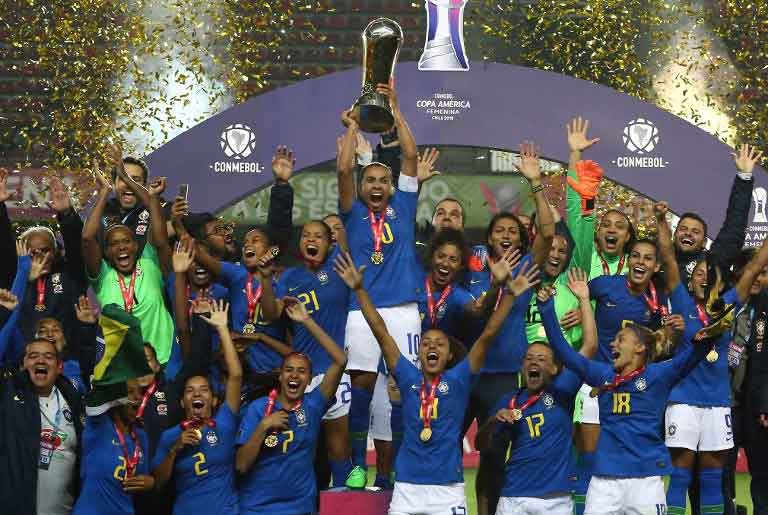 Brasil derrota Colômbia e conquista o octa da Copa América Feminina