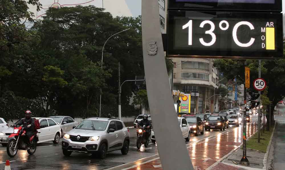 Massa de ar frio baixa as temperaturas no Sul e Sudeste do país