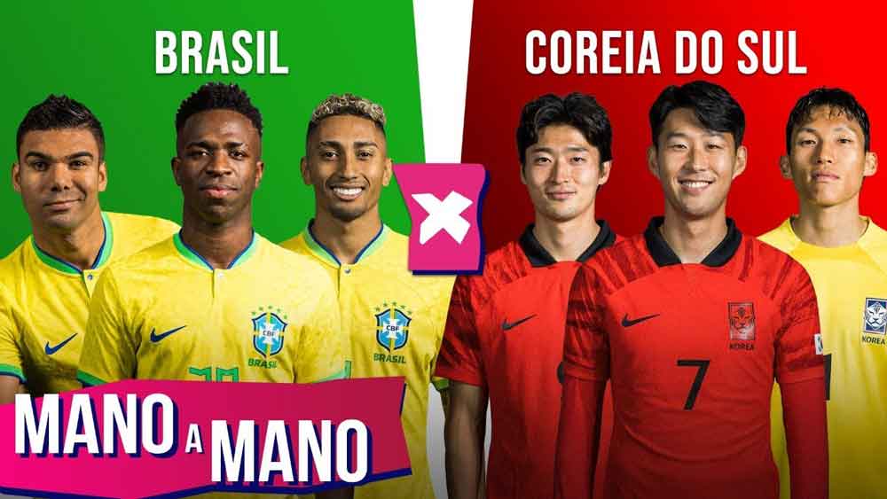Brasil x Coreia do Sul: onde assistir, horário do jogo e escalações