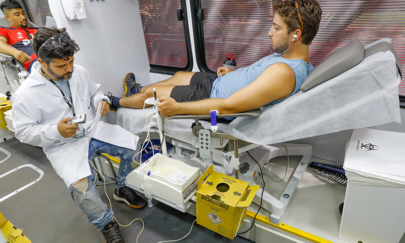Triagem clínica garante doações seguras de sangue