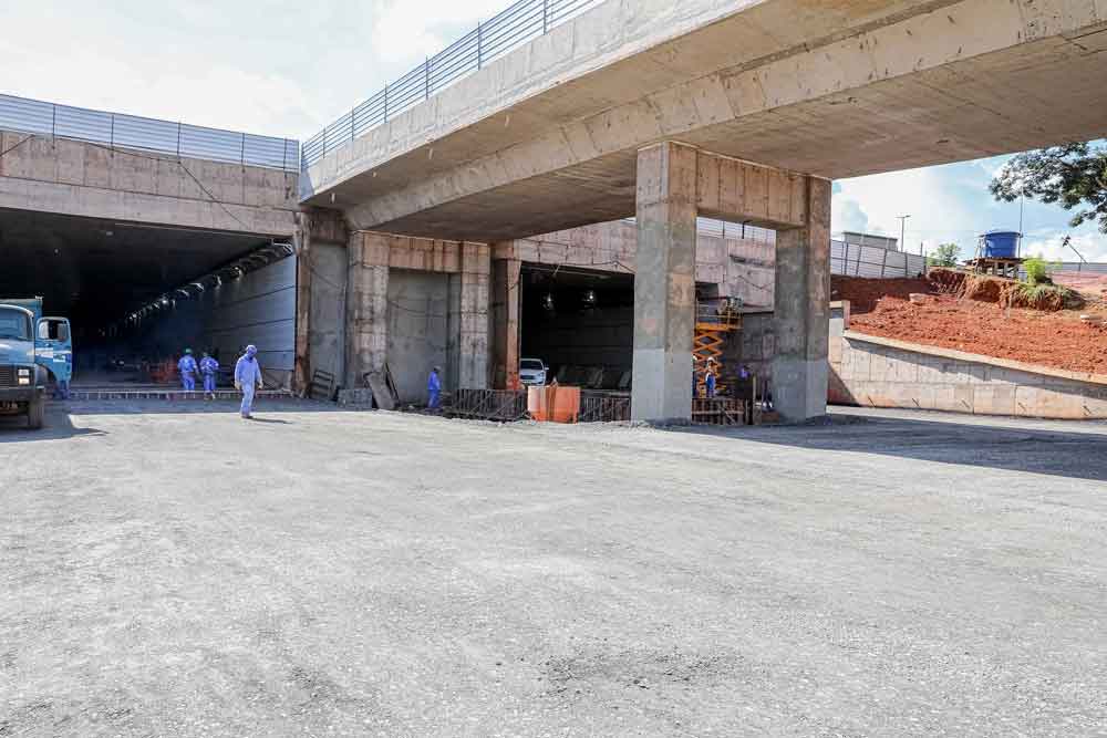 Pistas do Túnel de Taguatinga são preparadas para pavimentação