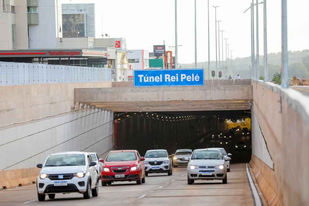 Inaugurado há três dias, Túnel Rei Pelé já impacta vida dos motoristas