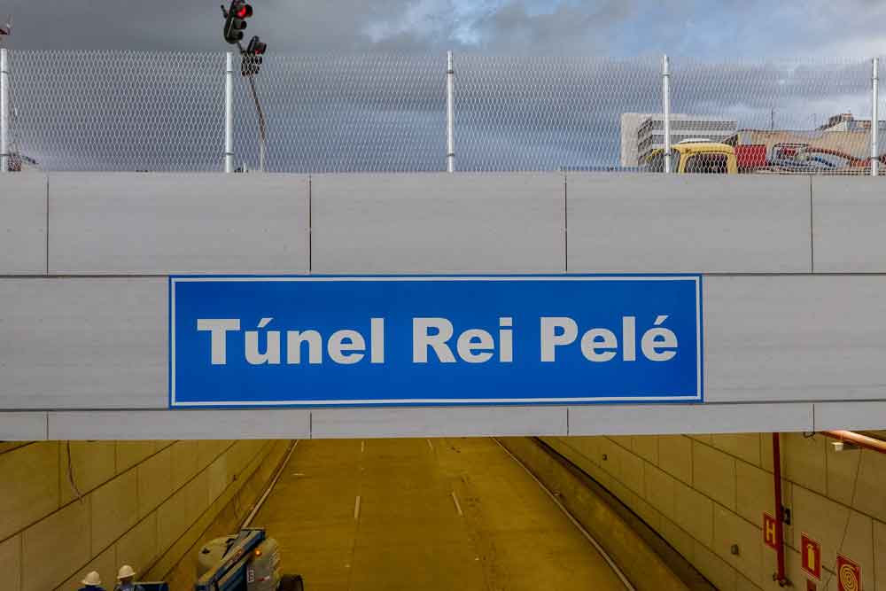 Lado Norte do Túnel Rei Pelé será fechado por 20 minutos nesta sexta (14)