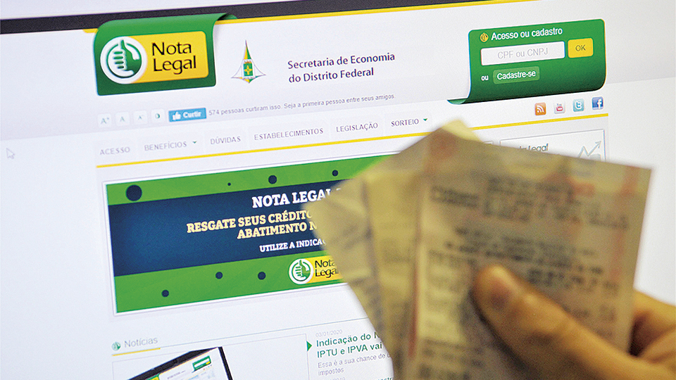 GDF vai pagar R$ 35 milhões a 149 mil contribuintes do programa Nota Legal