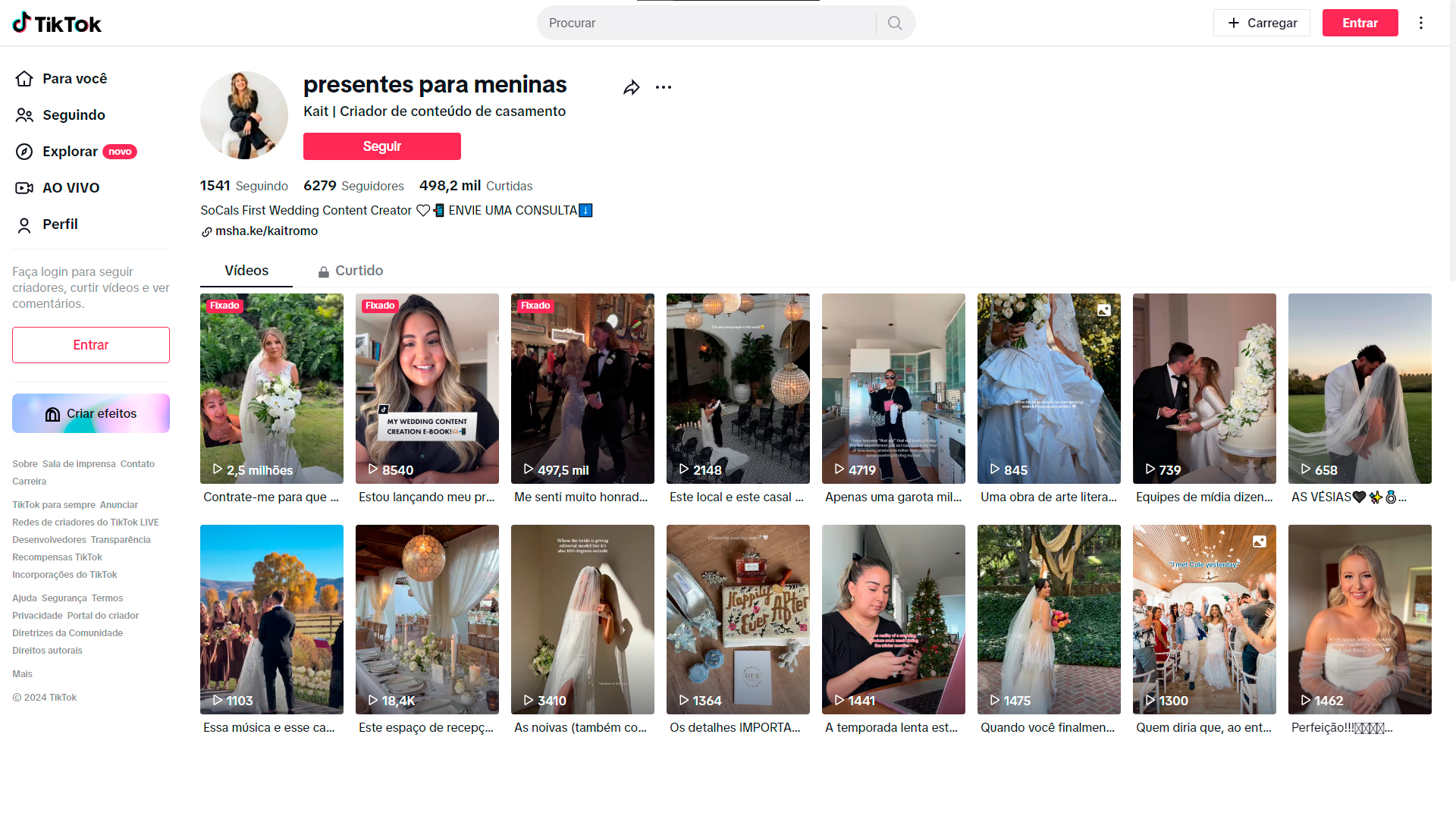 Criadores de conteúdo do TikTok e Instagram ganham até R$ 18 mil para registrar festas de casamento