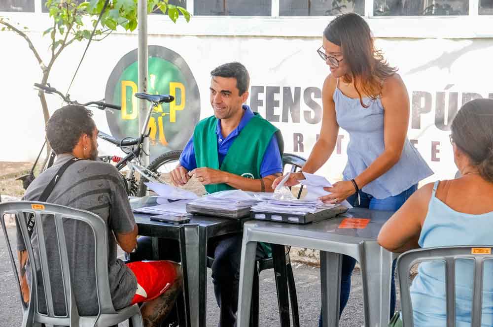 Defensoria Pública leva serviços gratuitos a pessoas em situação de vulnerabilidade
