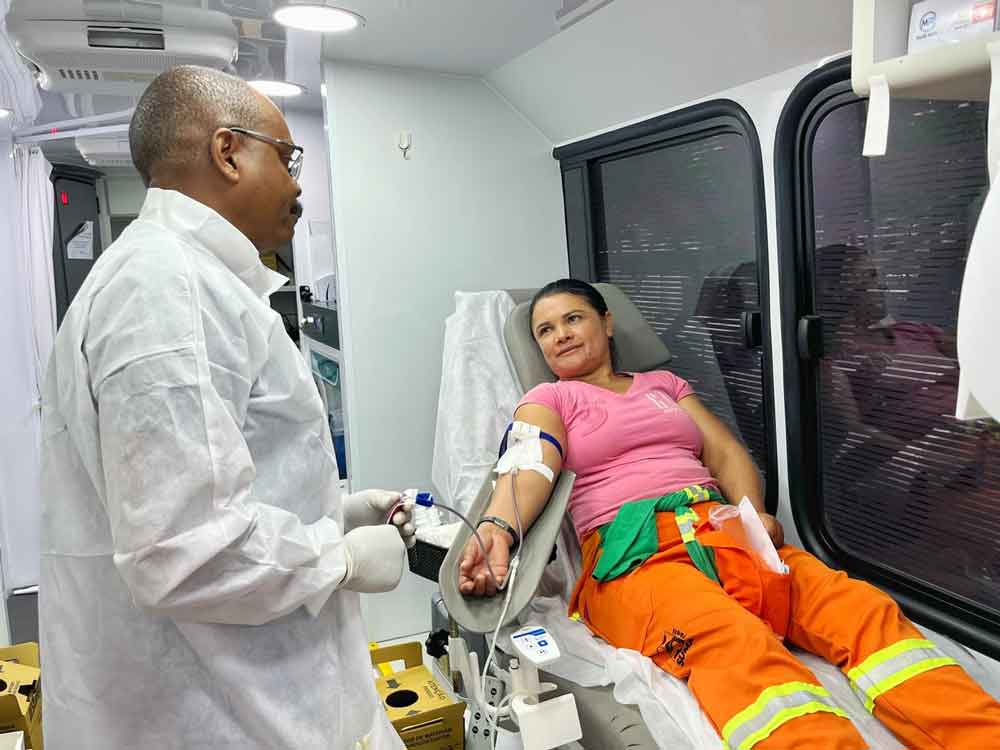 Projeto Gari Sangue Bom promove incentivo à doação a fim de aumentar o estoque