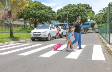 Mais de 600 faixas de pedestres são reformadas para volta às aulas