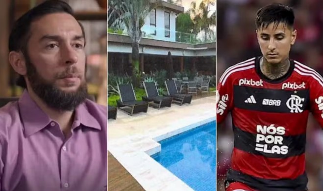 Mansão blindada: Conheça casa de Bernardo Bello, alugada por Pulgar, do Flamengo, por R$ 70 mil na Barra
