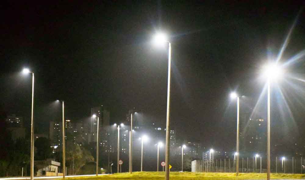 São 888 novas luminárias de LED nas ruas de Águas Claras