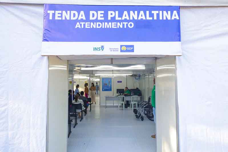 Tenda de acolhimento para pacientes com dengue, Planaltina