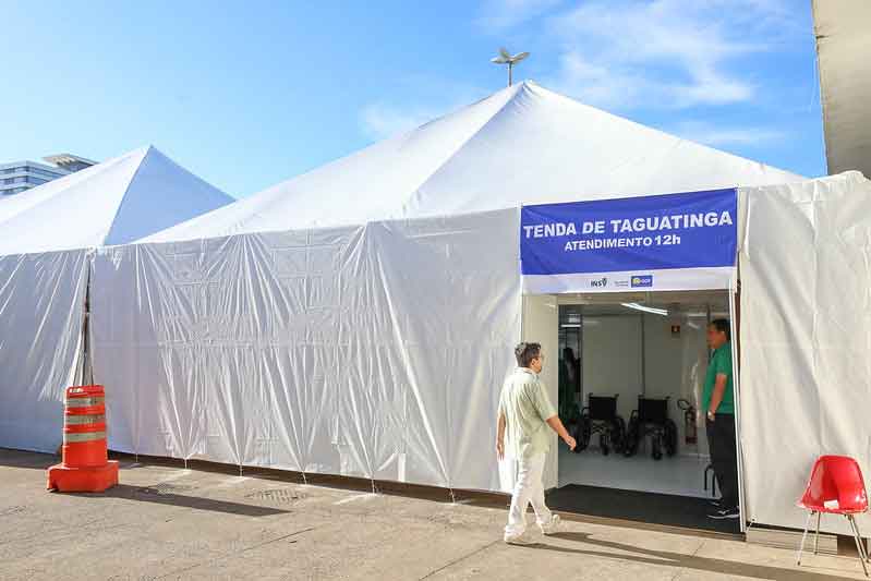 Taguatinga recebe tenda de acolhimento a pacientes com dengue