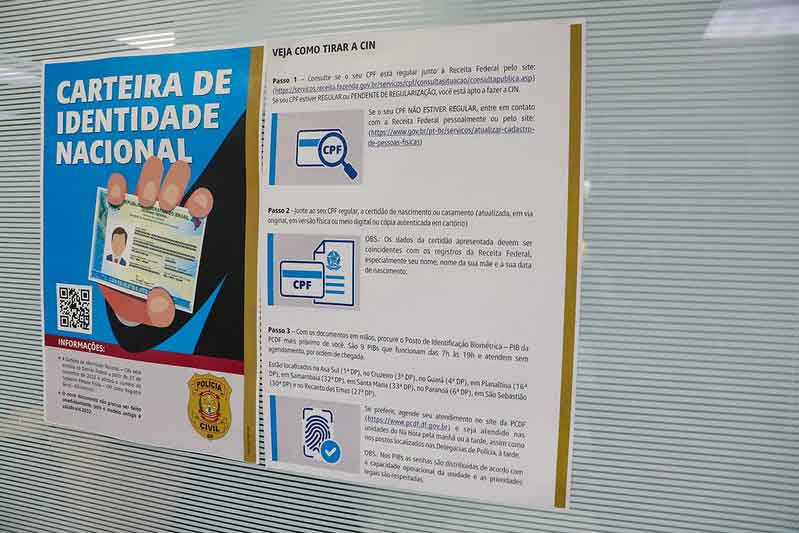 Cerca de 200 mil unidades da nova carteira de identidade foram emitidas no DF