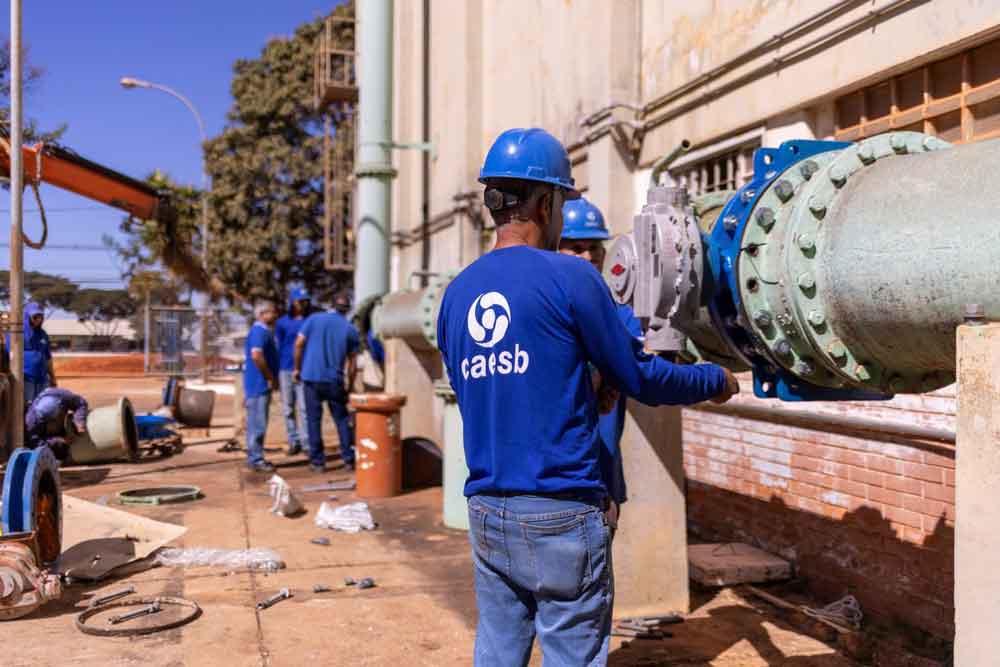 Caesb: 40 toneladas de equipamentos para ampliar fornecimento de água na região norte do DF