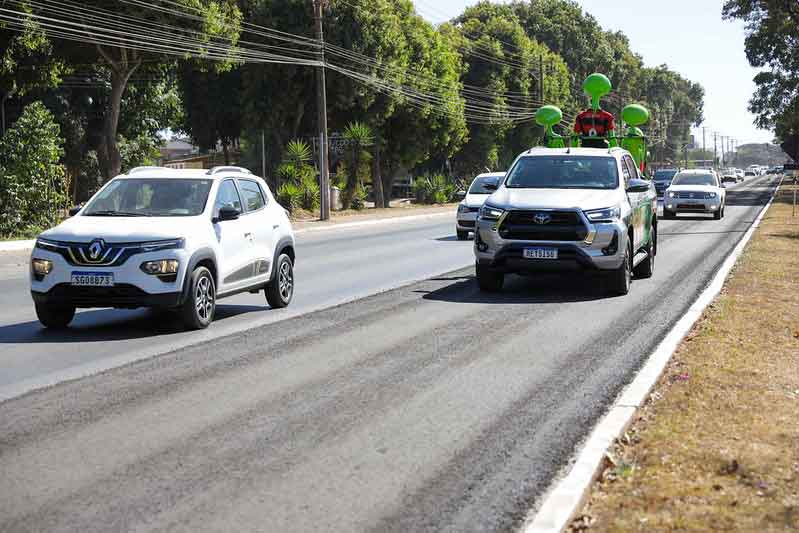 Microrrevestimento asfáltico garante mais segurança a motoristas no Pistão Norte