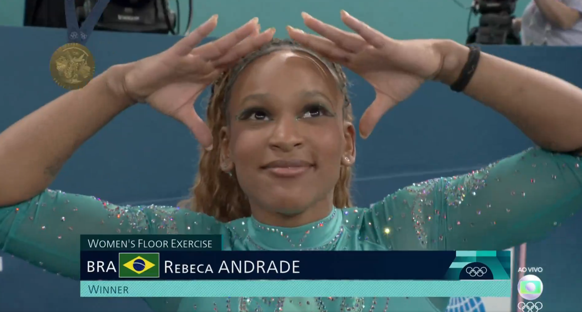 Rebeca é ouro🥇no solo e vira maior medalhista olímpica do Brasil