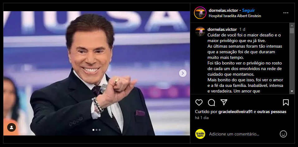 Médico que cuidou de Silvio Santos revela conselho do apresentador e reação ‘sem graça’: ‘jamais vou esquecer’