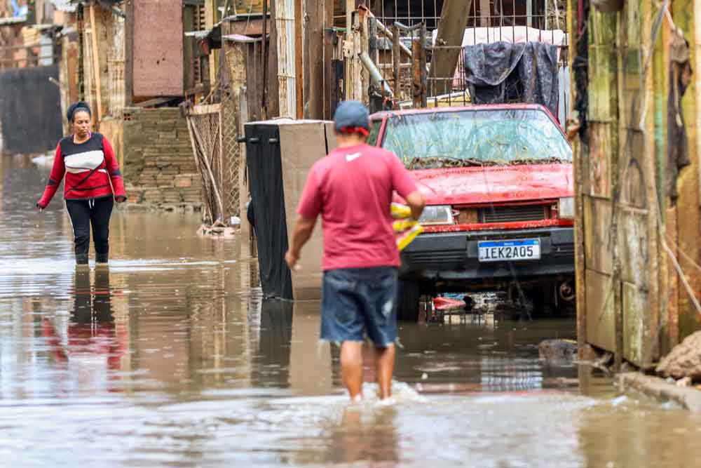 Várias regiões do Rio Grande do Sul voltaram a sofrer com fortes chuvas nesta semana