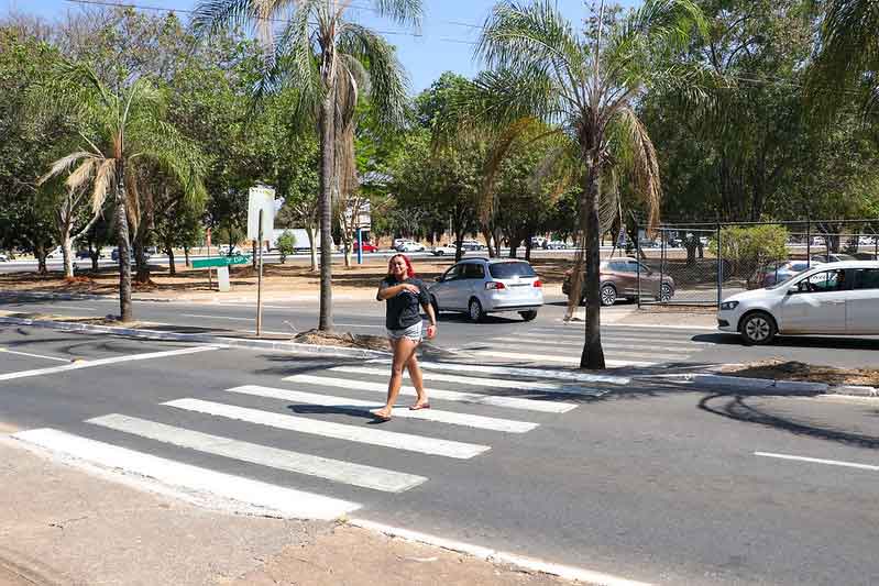 Brasília soma mais de 4,4 mil faixas de pedestres, exemplo para o país