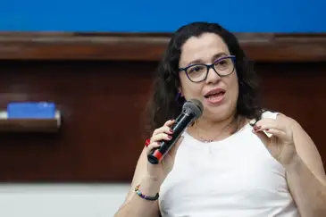 Rio de Janeiro (RJ) 22/10/2024 - O professor Luiz Augusto Campos debate Educação e Ações Afirmativas na Universidade do Estado do Rio de Janeiro (Uerj). Foto: Fernando Frazão/Agência Brasil