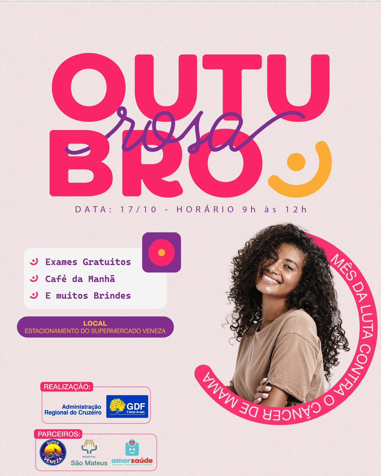 Cruzeiro promove ação referente ao Outubro Rosa nesta quinta (17)