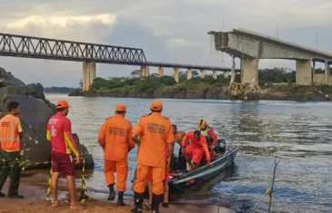 Sobe para 14 o número desaparecidos após queda de ponte